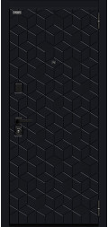 Входная дверь Кьюб (RBE) Total Black/Super White