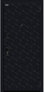 Входная дверь Кьюб (RBE) Total Black/Super White