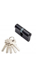 Ключевой цилиндр ADDEN BAU BLACK ключ-ключ, 5 ключей, 60 мм