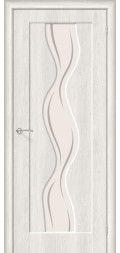 Межкомнатная дверь пвх Вираж-2 casablanca art glass со стеклом