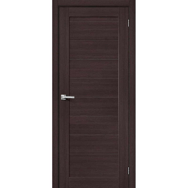 Межкомнатная дверь экошпон Браво-21 Wenge Melinga глухая