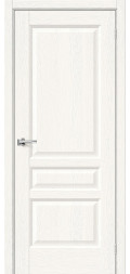 Межкомнатная дверь экошпон Неоклассик-34 White Wood глухая
