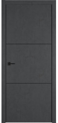 Межкомнатная дверь экошпон Urban 2 Jet Loft Black Mould Be глухая