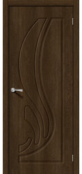Межкомнатная дверь пвх Лотос-1 dark barnwood глухая