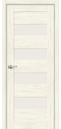 Межкомнатная дверь экошпон Браво-23 Nordic Oak со стеклом Magic Fog