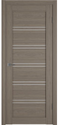 Межкомнатная дверь экошпон Atum Pro 28 Brun Oak White Cloud со стеклом
