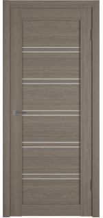 Межкомнатная дверь экошпон Atum Pro 28 Brun Oak White Cloud со стеклом