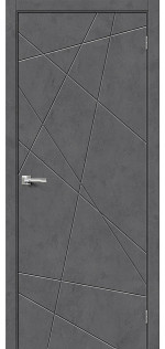 Межкомнатная дверь экошпон Граффити-5 Slate Art глухая
