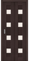 Межкомнатная складная дверь экошпон Браво-23 ДС wenge melinga