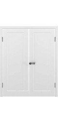 Межкомнатная двустворчатая дверь эмаль Порта Porta глухая белый Polar