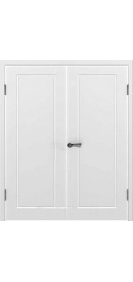 Межкомнатная двустворчатая дверь эмаль Порта Porta глухая белый Polar