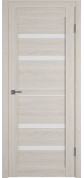 Межкомнатная дверь экошпон Atum Pro 26 Scansom Oak White Cloud со стеклом