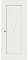 Межкомнатная дверь эмалит Прима-10Ф2 White Matt глухая