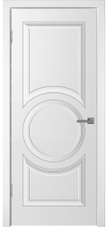 Межкомнатная дверь эмаль УНО-5 цвет белый глухая.