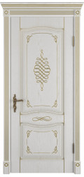 Межкомнатная дверь экошпон Vesta Bianco Classic PG глухая