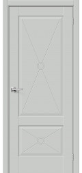 Межкомнатная дверь экошпон Прима-12Ф2 Grey Matt глухая