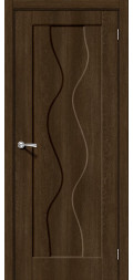 Межкомнатная дверь пвх Вираж-1 dark barnwood глухая