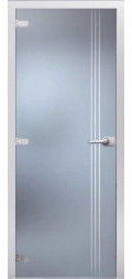 Стеклянная дверь Мадрид матовое с фрезеровкой