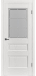 Межкомнатная дверь экошпон Classic Trend 3 Polar Soft Crystal Cloud C со стеклом