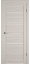 Межкомнатная дверь экошпон Atum Pro 27 Scansom Oak White Cloud со стеклом
