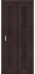 Межкомнатная складная дверь экошпон Браво-21 wenge melinga глухая