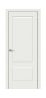 Межкомнатная дверь экошпон Прима-12 White Matt глухая