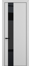 Межкомнатная дверь K3 С остеклением ALU Black Серый матовый
