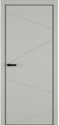Межкомнатная дверь эмаль Vetrata ALU Black